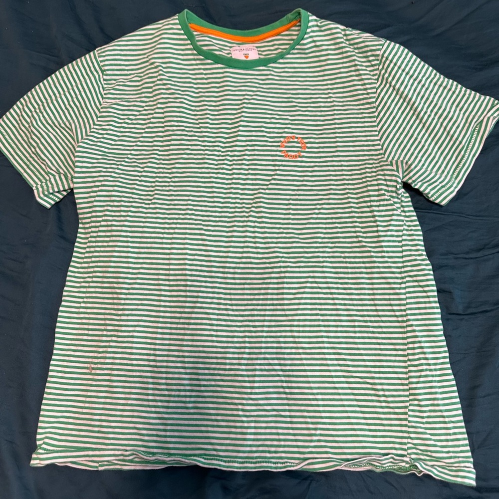 Stripes green shirt